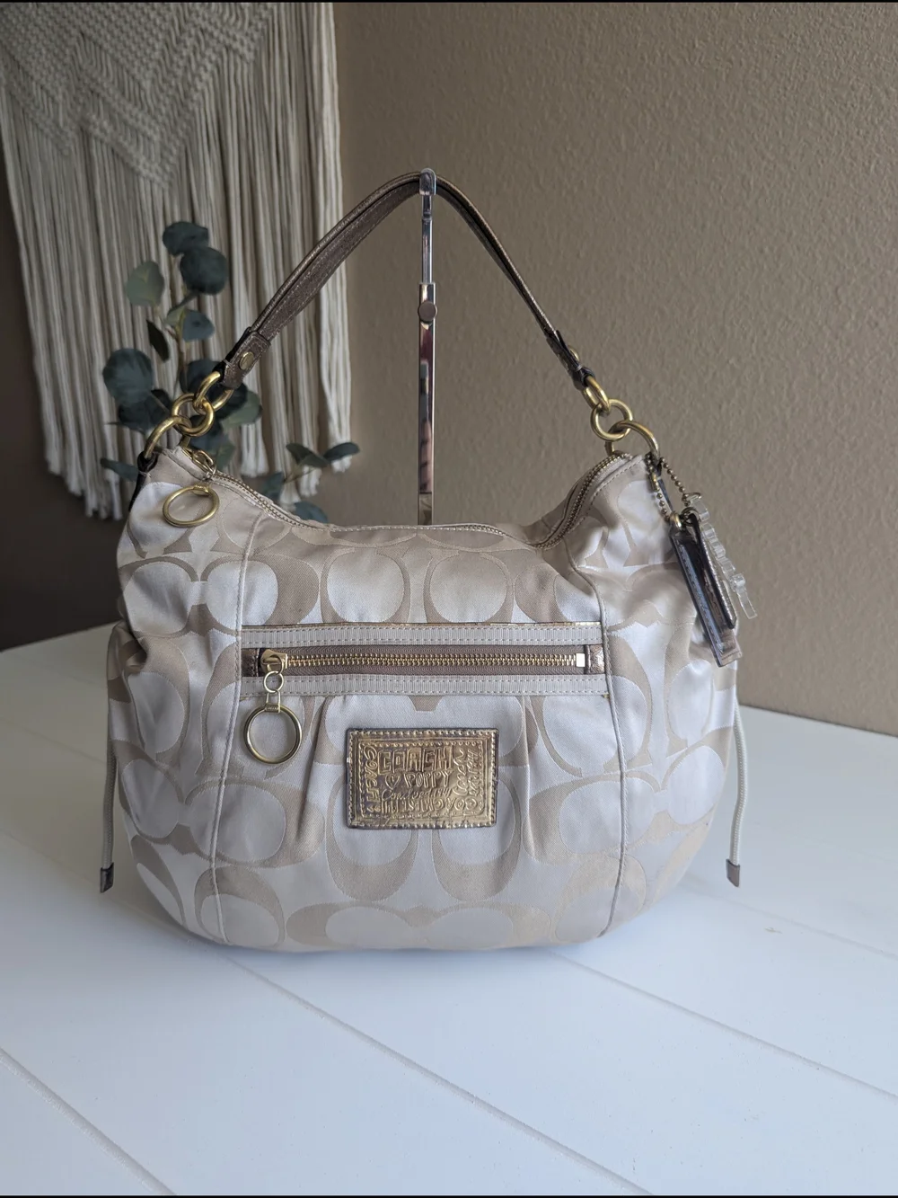 vintage Coach Poppy.Signature Sateen